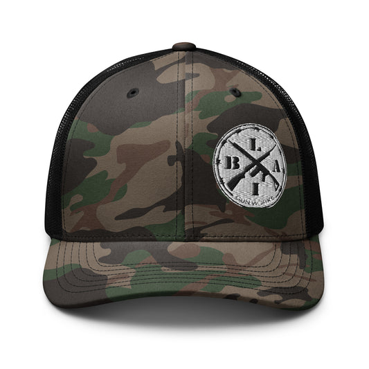 Camouflage trucker hat