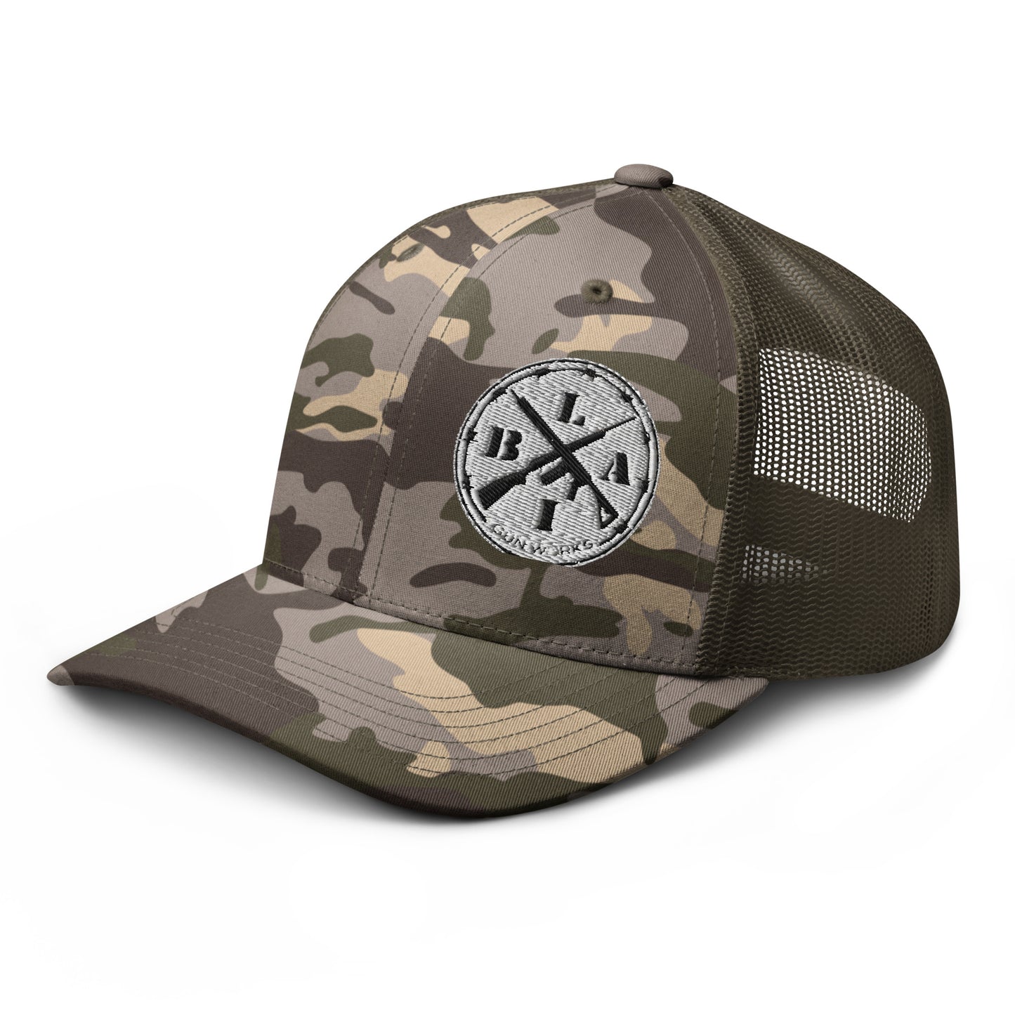 Camouflage trucker hat